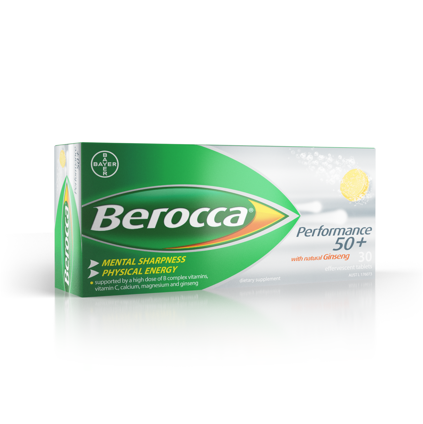 Berocca Performance 50+ Effervescent Tablets